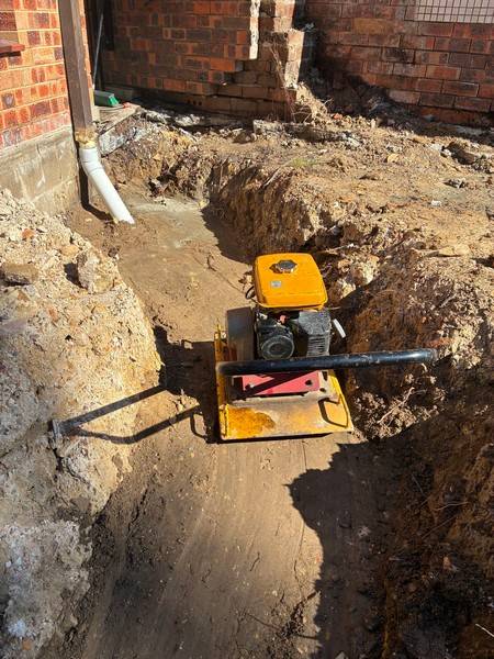 Level control - Allsites Excavations Sydney Laser level checks during detailed excavation and footing preparation in Sydney