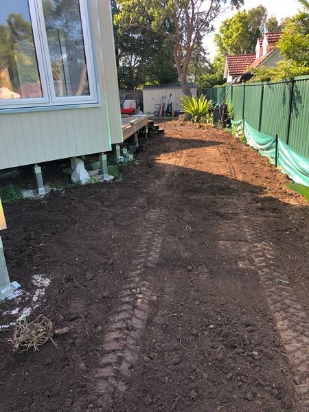 Side access preparation - Allsites Excavations Sydney Side access excavation and levelling beside a Sydney residential property