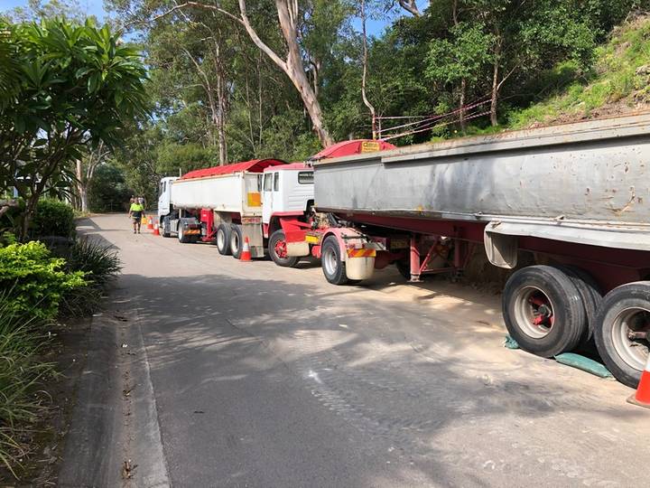 Tipper load-out - Allsites Excavations Sydney Tipper trucks supporting excavation soil removal and clean fill handling in Sydney