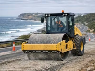 7 tonne roller hire Sydney for compaction works 7 tonne roller for compaction and civil excavation works in Sydney